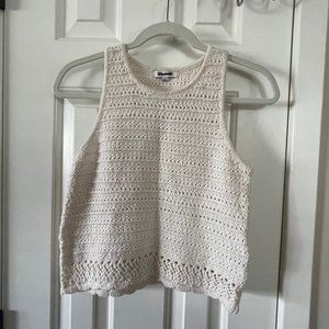 New Madewell Ivory Cream Crochet Top Size Small